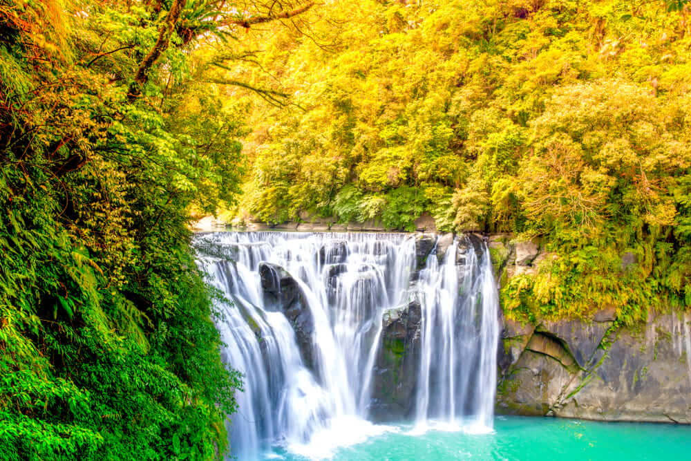 Top 1. Taipei Attractions: Pingxi- Shifen Waterfall