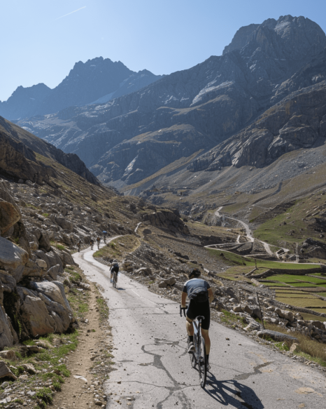 bicycle race in france: the alps